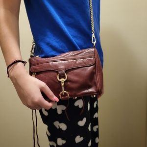 Rebecca Minkoff Dark Red Crossbody Bag *Autographed by Rebecca Minkoff